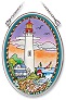 Cape May Small Oval Stained Glass