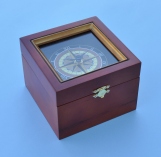 Nautical Compass Rose Quartz Clock