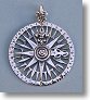 Compass Rose Sterling Silver Pendant
