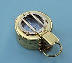 Francis Barker Brass M73 Presentation Compass with Lid Closed