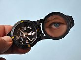 Stanley London Black Luminescent Pocket Compass with Mirror