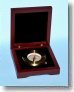 Luminescent Paperweight Compass with Hardwood Box