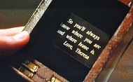 Engraved Plaque in Movie Message in a Bottle