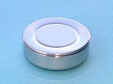 Bottom of Case of Small 2 oz. Stainless Steel Collapsible Drinking Cup with Lid