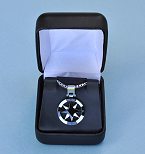 Stainless Steel Compass Rose Pendant and Box Chain in Hinged Gift Box