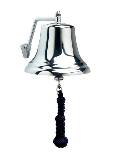 Weems and Plath 8 inch Chrome Ship's Bell 8000C