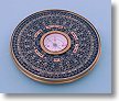 Small Travel Brass Chinese Feng Shui Compass with Cover