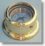 Round Gimbaled Brass Desk Compass