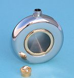 Flask with Removable Gold Plated Cap