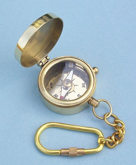 Miniature Compass Key Chain