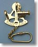 Solid Brass Sextant Key Chain