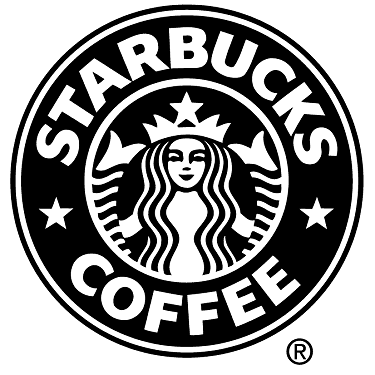 Starbucks Logo Reduced to 2-Colors