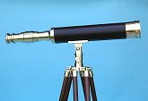 Right Side View of Leather Sheathed Telescope